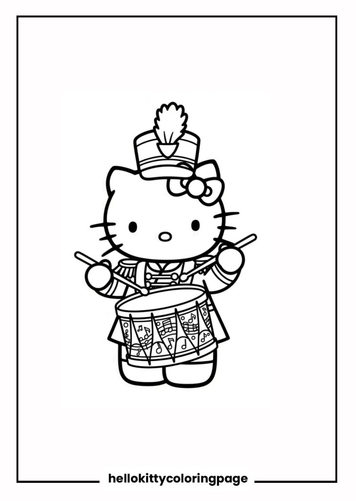 Hello Kitty Marching Band Drummer