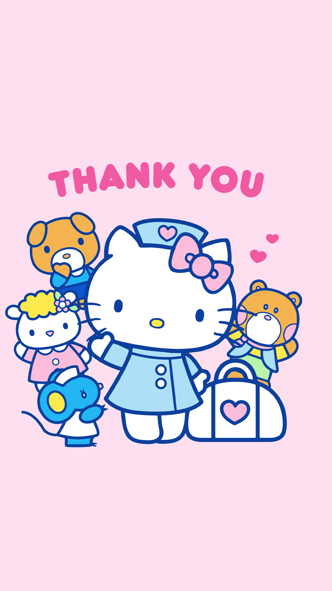 Hello kitty Thank you wallpaper for kids