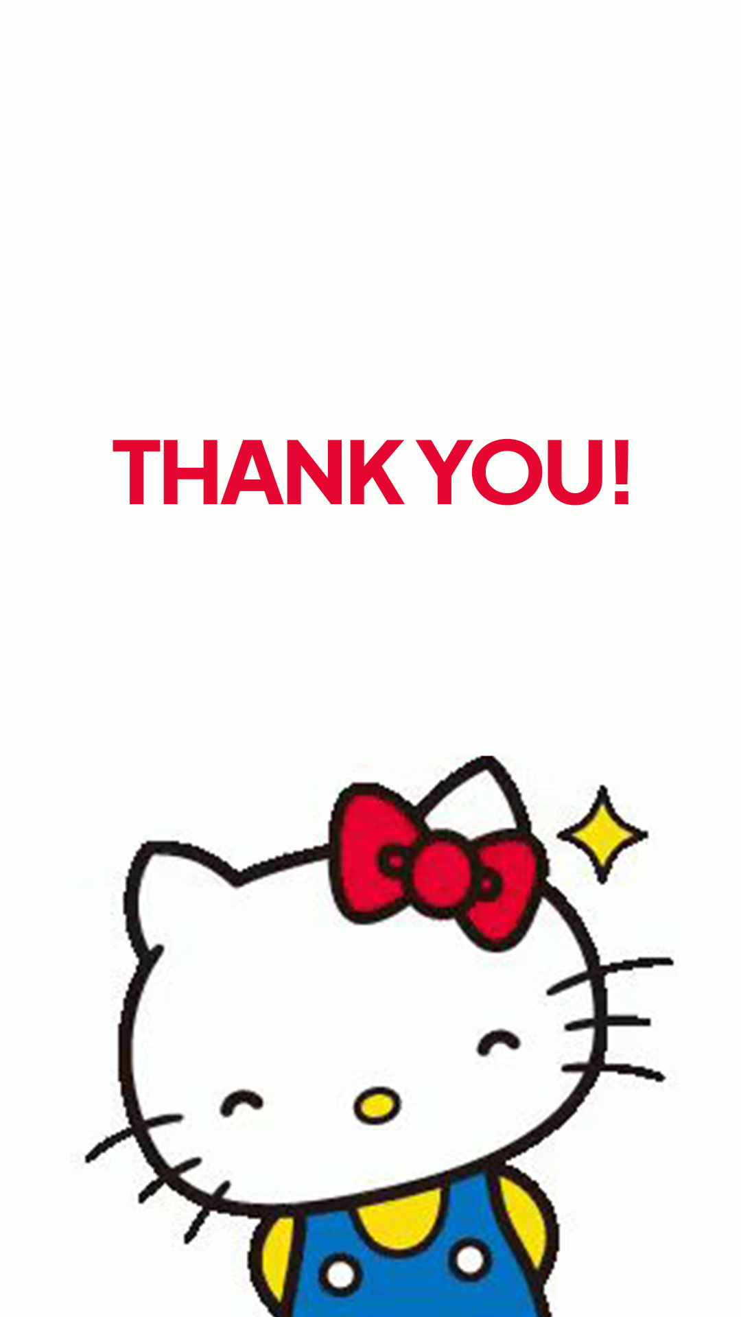 Hello kitty Thank you wallpaper