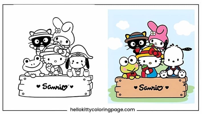 Sanrio Coloring Pages